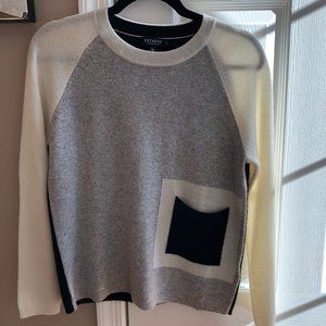 Colorblock cashmere sweater